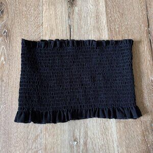 Black‎ crop Bandau tube top